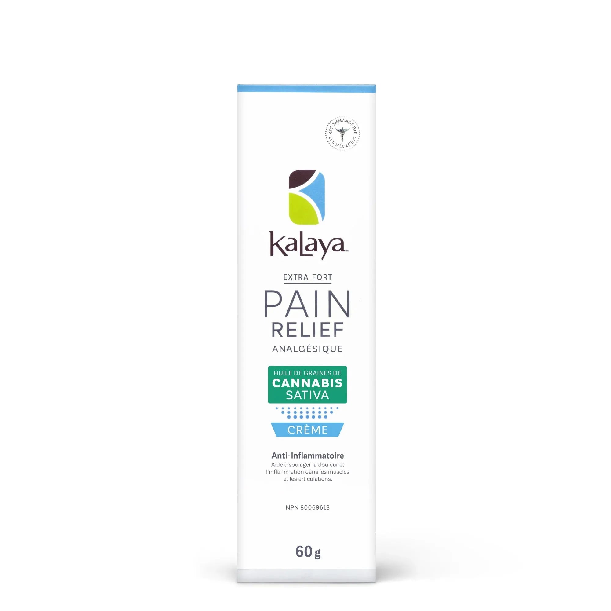 KaLaya Extra Strength Pain Relief with Cannabis Sativa Seed Oil 60g