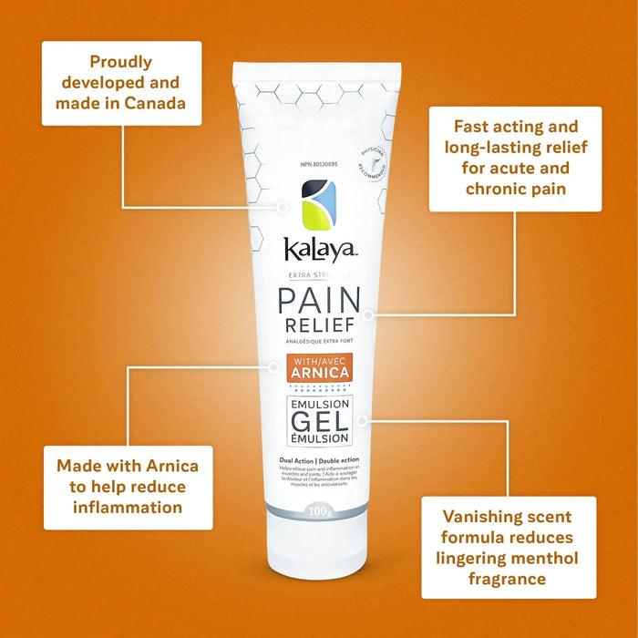 KaLaya Extra Strength Pain Relief Gel with Arnica, Pain Relief - KaLaya