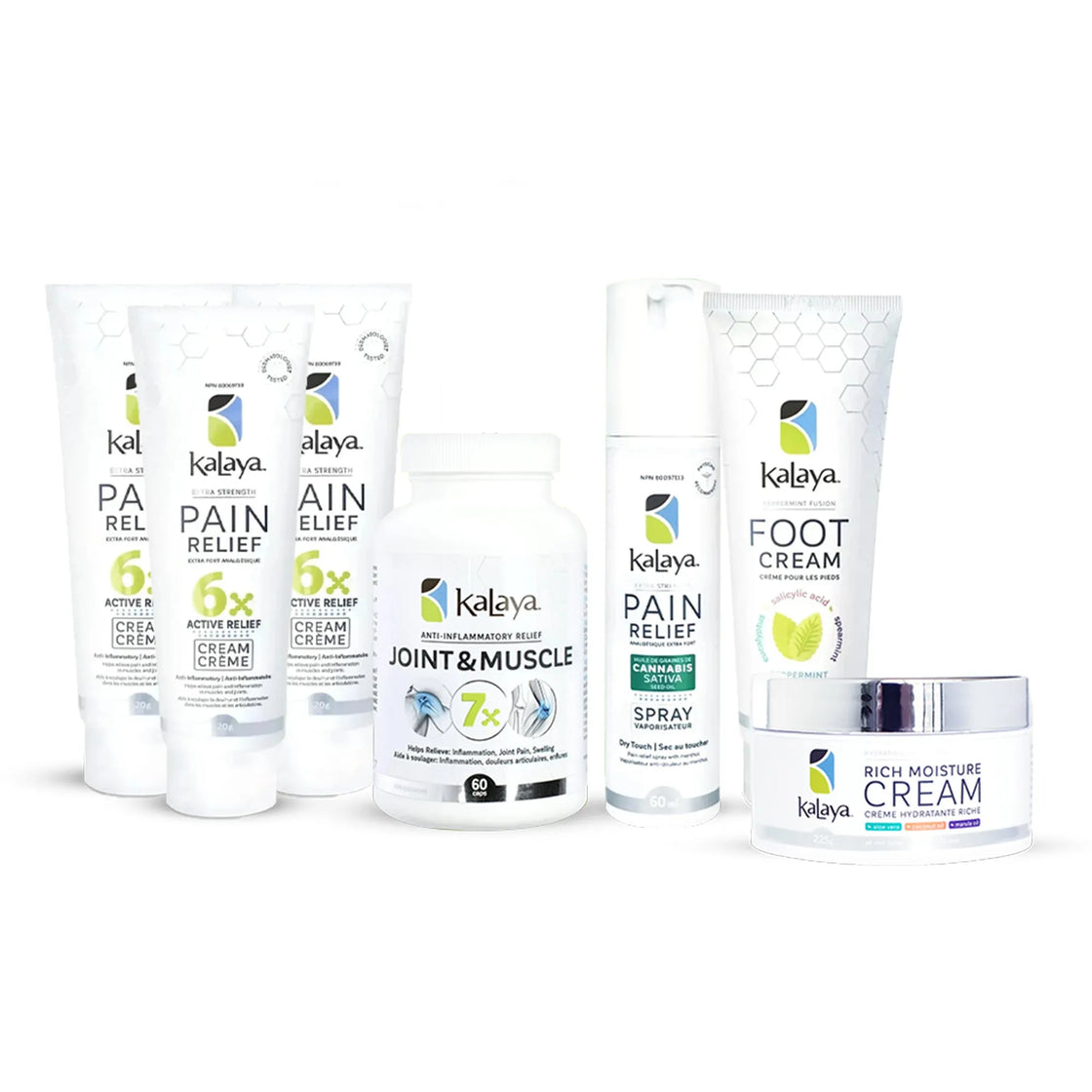 KaLaya Best Selling Pain Relief and Skincare Bundle