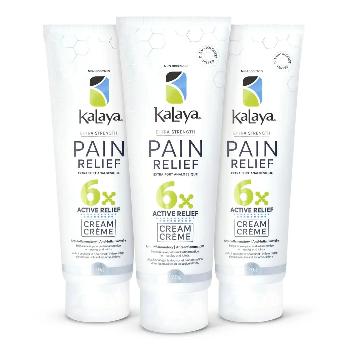 [Pack of 3] KaLaya 6x Extra Strength Pain Relief Cream 120g, Pain Relief - KaLaya