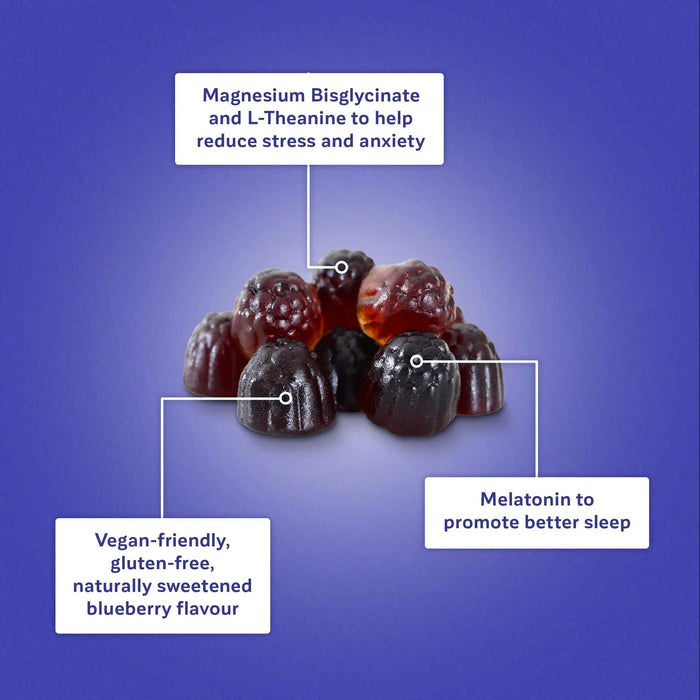 KaLaya Vegan Blueberry Sleep & Relaxation Gummies [Pack of 3], - KaLaya