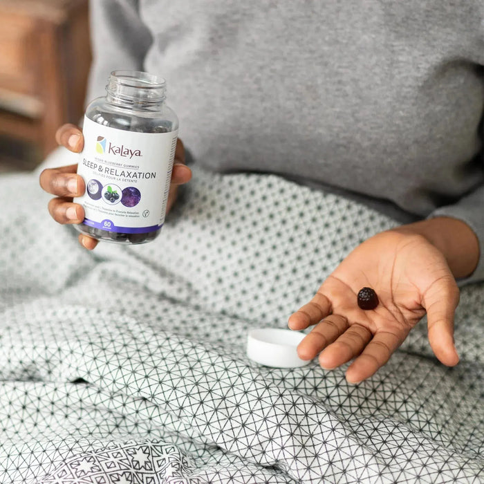 KaLaya Vegan Blueberry Sleep & Relaxation Gummies, - KaLaya