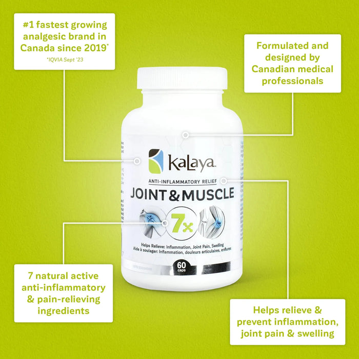 KaLaya 7x Joint & Muscle Anti - Inflammatory Support, Pain Relief - KaLaya