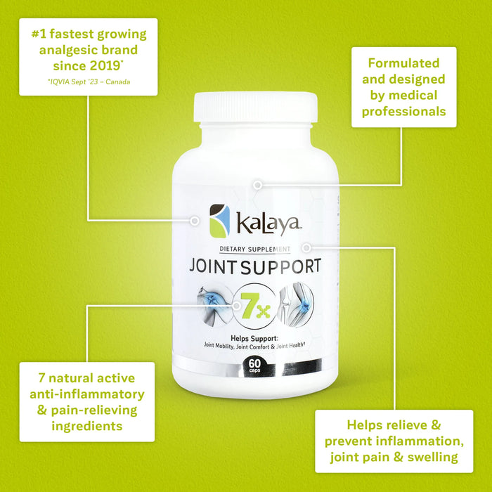 KaLaya 7x Joint Support Supplement – U.S. Version (60 Capsules) | Expiry: Aug 2026 | Final Sale – No Returns