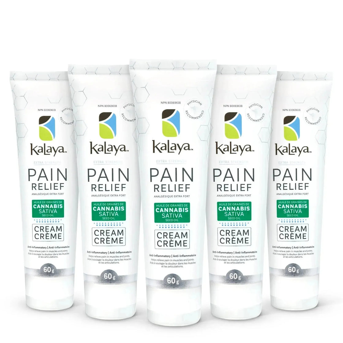 KaLaya Extra Strength Pain Relief with Cannabis Sativa Seed Oil 60g, Pain Relief - KaLaya