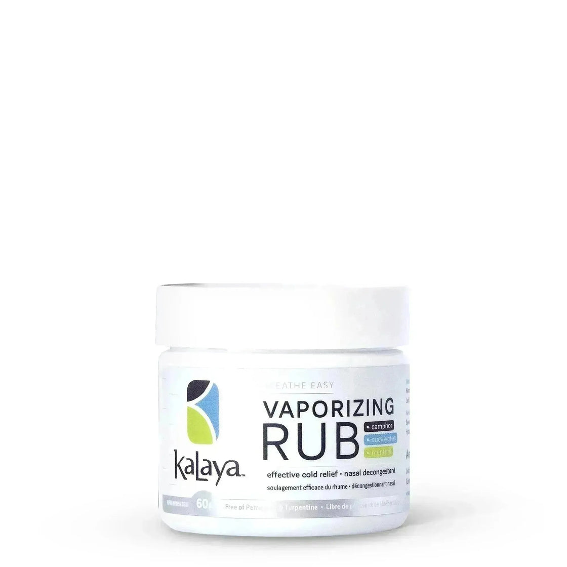 KaLaya Breathe Easy Vaporizing Rub 60g, Cough & Cold - KaLaya