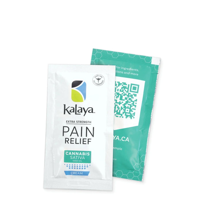 Free Sample - KaLaya Extra Strength Pain Relief cream With Cannabis Sativa Seed Oil