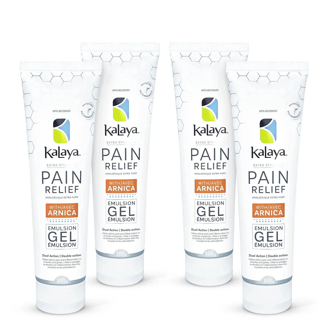 [Pack of 4] KaLaya Extra Strength Pain Relief Gel with Arnica, Pain Relief - KaLaya