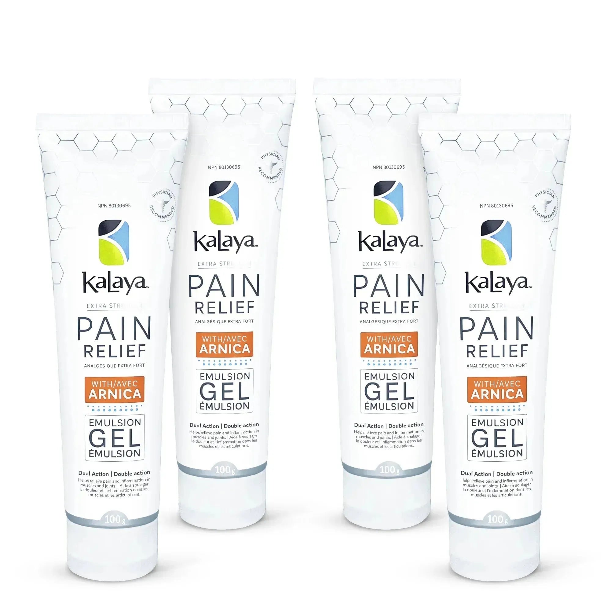 [Pack of 4] KaLaya Extra Strength Pain Relief Gel with Arnica, Pain Relief - KaLaya