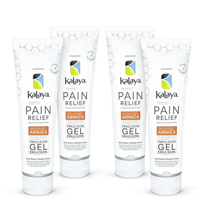 [Pack of 4] KaLaya Extra Strength Pain Relief Gel with Arnica