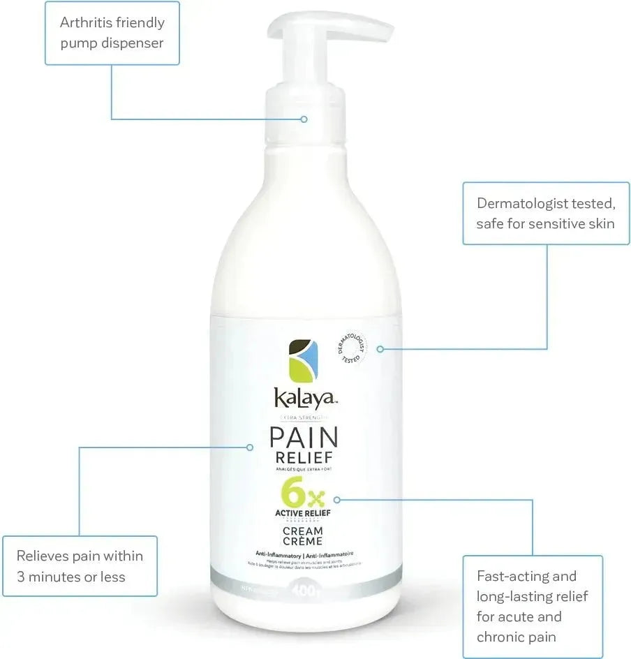 KaLaya 6x Extra Strength Pain Relief Cream 400g, Pain Relief - KaLaya