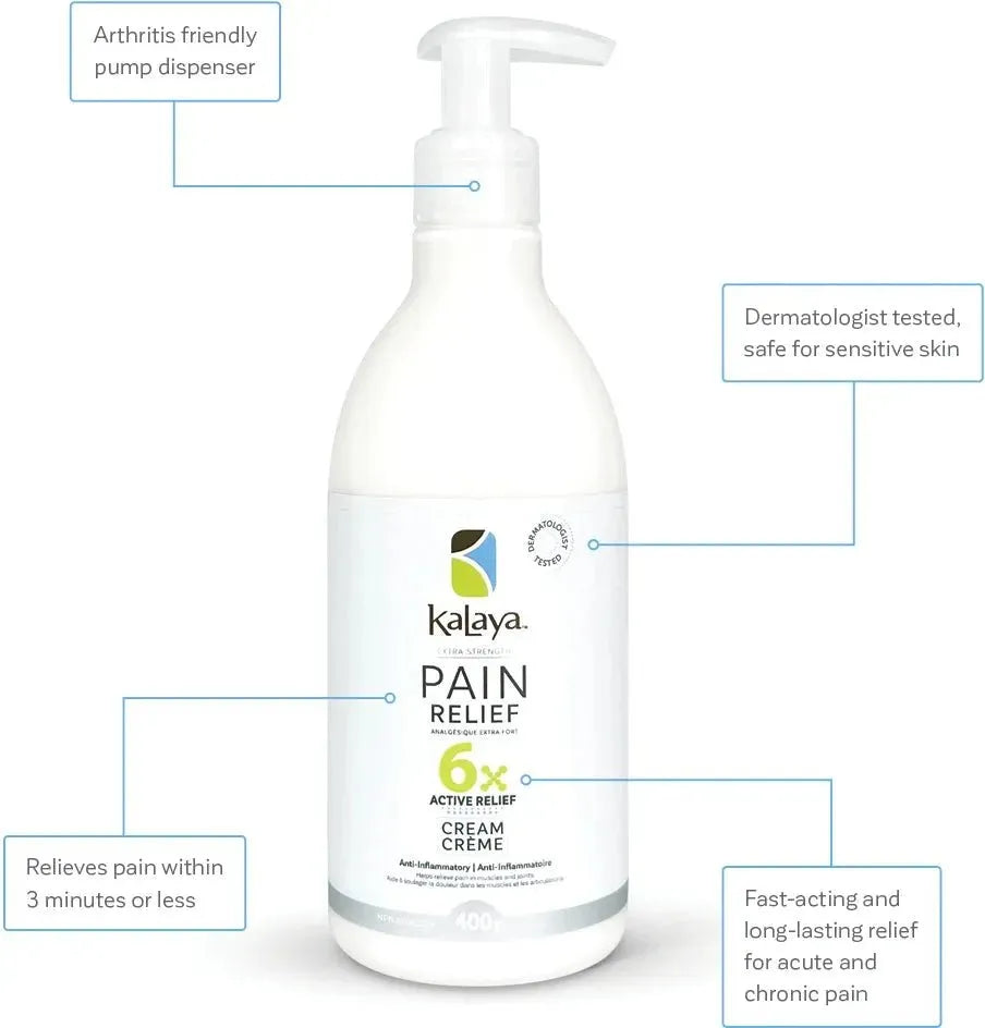 KaLaya 6x Extra Strength Pain Relief Cream 400g, Pain Relief - KaLaya
