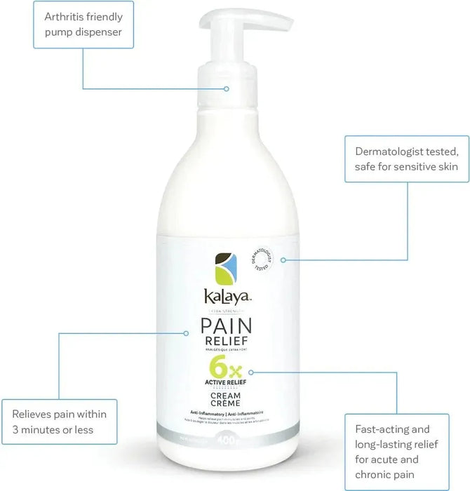 KaLaya 6x Extra Strength Pain Relief Cream 400g, Pain Relief - KaLaya