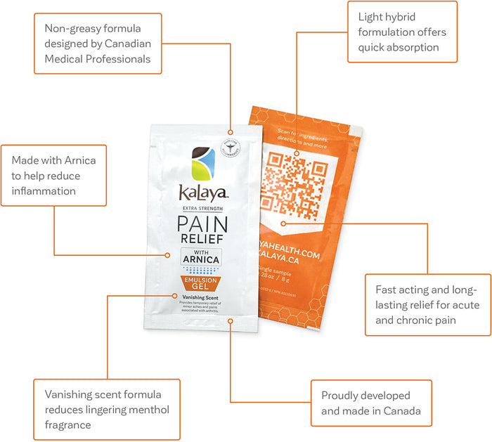 Free Sample - KaLaya Extra Strength Pain Relief Gel with Arnica