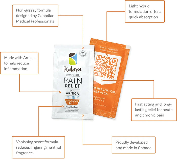 [Échantillon gratuit] Kalaya EXTRALES STOMICE Pain Relief Crème avec du cannabis sativa Huile 8G