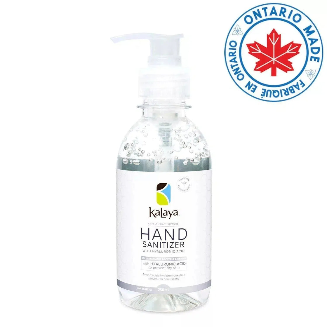 KaLaya Antiseptic Hand Sanitizer with Hyaluronic Acid 250mL, Personal Care - KaLaya