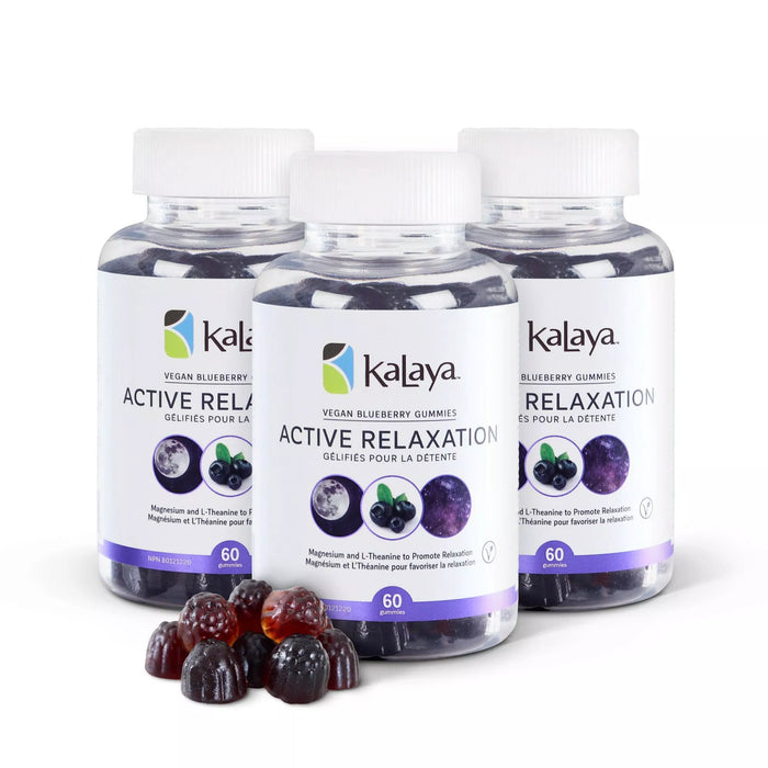 [Pack of 3] KaLaya Vegan Blueberry Active Relaxation Gummies