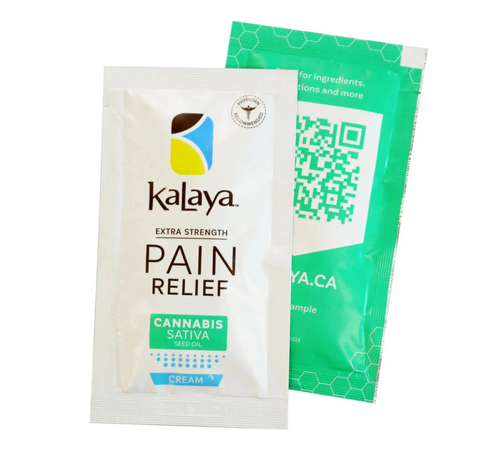 Free Sample - KaLaya Extra Strength Pain Relief cream With Cannabis Sativa Seed Oil